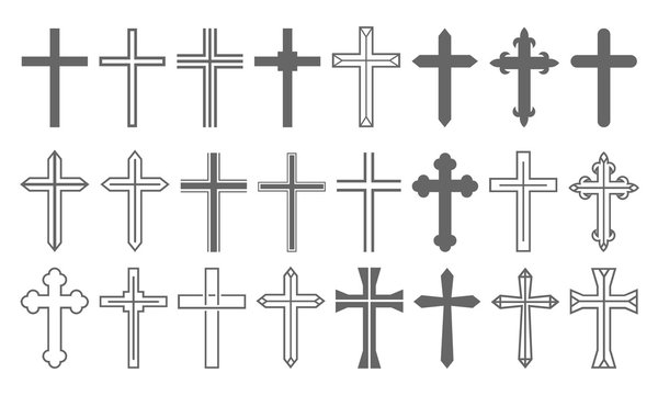 Cross Set Christian Icon Collection