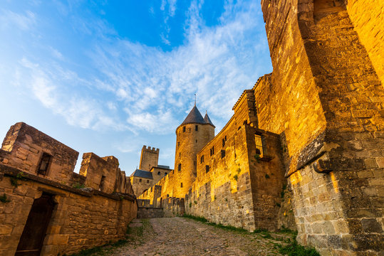 Cit&eacute; de Carcassonne dans l'Aude en Occitanie, France