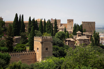 Fototapeta na wymiar Alhambra, Granada, Andalucía, España