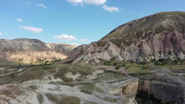 Turkey Cappadocia adequate landscape, shooting from drone