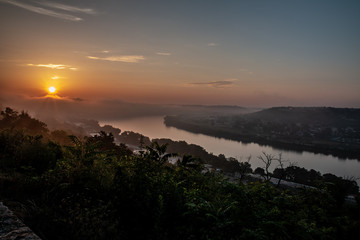 Sunrise over the Ohio River