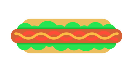 Hot Dog icon. isolated on white background