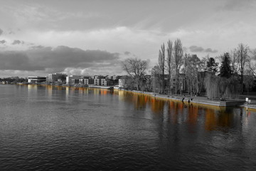view of river reflections in constance