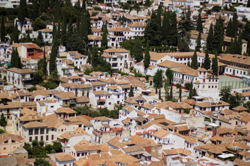 Fototapeta na wymiar Granada desde la Alhambra