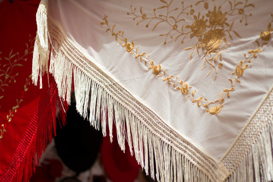 Mantones en la feria de M&aacute;laga