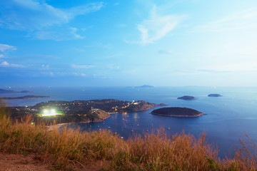 Black Rock View Point, Phuket Thailand Twilight evening in the tropics