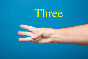 Dedos de la mano haciendo signos numéricos, expresando ideas con la mano.