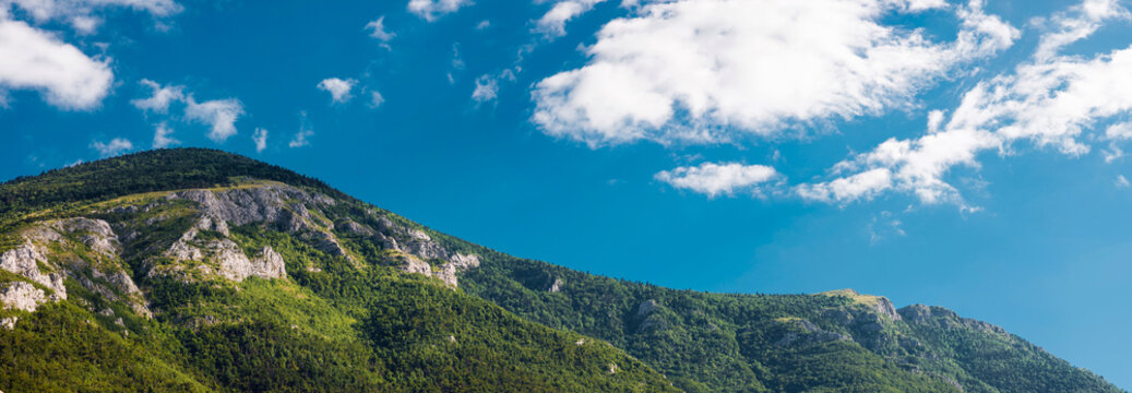 Artan mountain sides panoramic view
