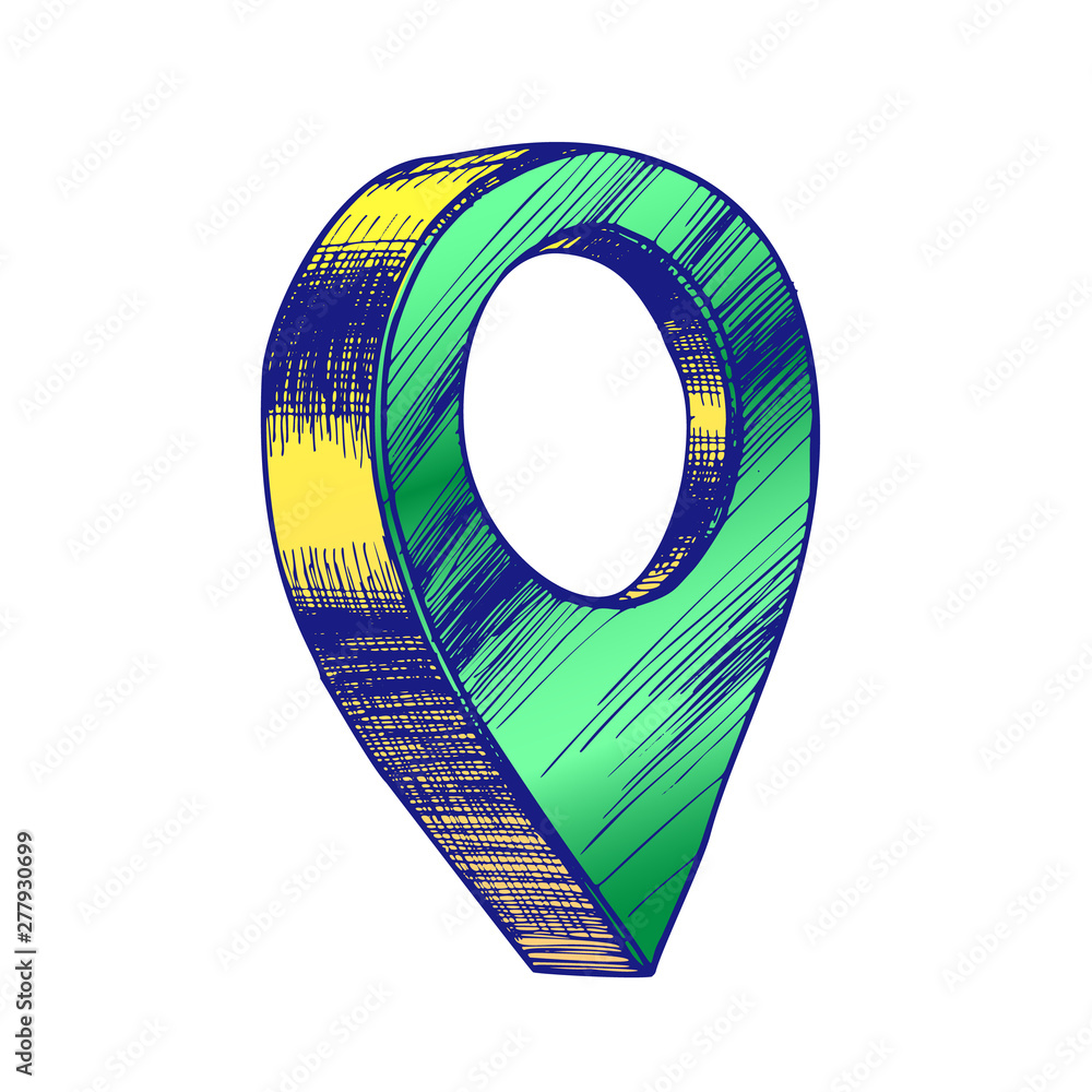 Poster map pointer gps location sign detail symbol vector. simple place pointer navigator element of finish