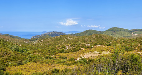 Fototapeta na wymiar Mountain landscape, Chalkidiki, Greece