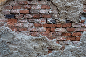 Old Weathered Brick Wall Texture