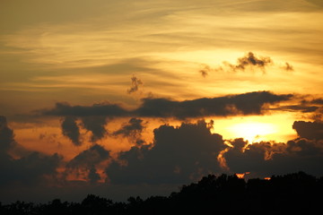 Brilliant Sunset with Clouds