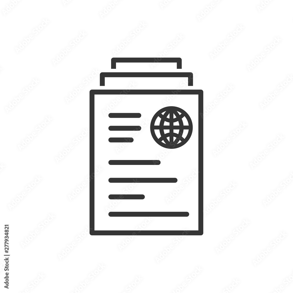 Poster document like auditing. scrutiny, annual verification, info. flat style quality sign or success prov