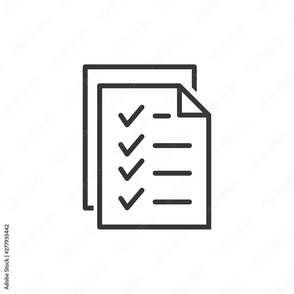Poster document like auditing. scrutiny, annual verification, info. flat style quality sign or success prov
