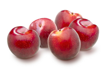 Cerezas sobre fondo blanco. Cherries on white background