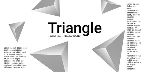Obraz premium Abstract composition of triangle.