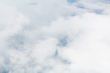 Fototapeta premium Bright sky background, daylight view of plane at Phuket Thailand