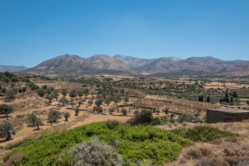 Panorama griechische Insel Kykladen Naxos