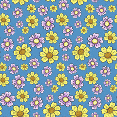 Seamless pattern floral background