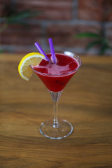 cocktails on a background