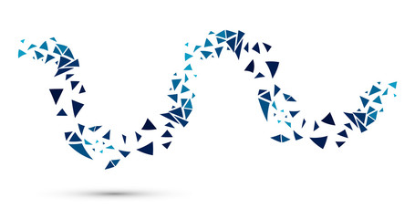 sfondo, triangoli, poligoni, esplosione, frammenti	