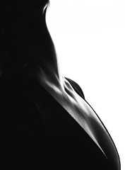 female neck silhouette