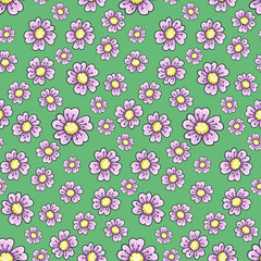 Seamless pattern floral background