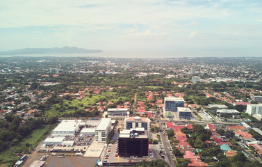Scenery view on Managua city