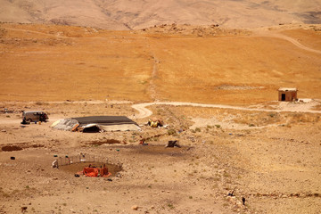 Obóz pasterzy kóz w Jordanii © Ewa