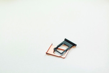 The SIM tray black and pink is used by the manufacturer. In the shop Real place, white background clear