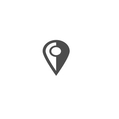 vector map pointer icon. GPS Location symbol. Flat design vector geolocation icons