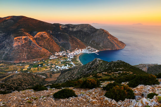 View of Kamares village from the church of Agios Symeon.