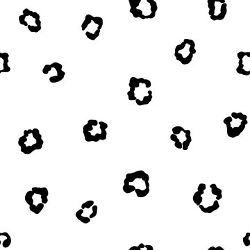 Illustration of seamless leopard pattern. Animal print