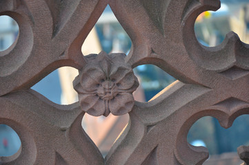 Détail cathédrale Notre-Dame de Strasbourg (Bas-Rhin, Alsace, France)