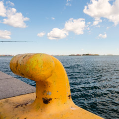 Ausblick vom `Langeliniekaj´ in die Bucht von Kopenhagen