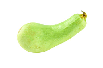 Fresh zucchini isolated on white background. Background of organic food.