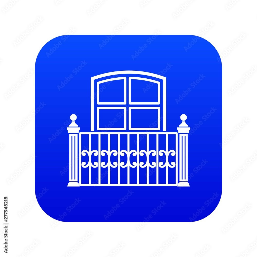 Aufkleber Window balcony icon. Simple illustration of window balcony vector icon for web