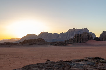 Fototapeta na wymiar Il deserto della Giordania