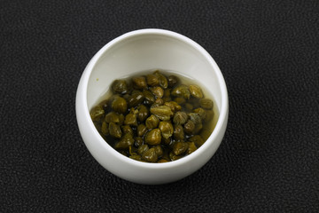 Capers in the bowl