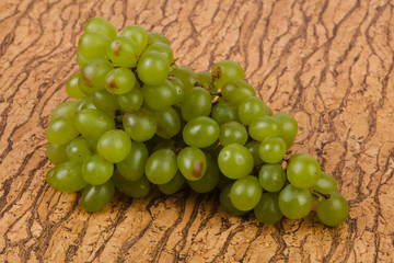 Sweet green grape branch