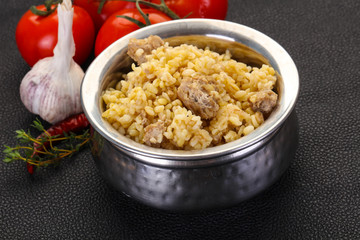 Bulgur with meat
