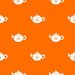 Kettle glass pattern vector orange for any web design best