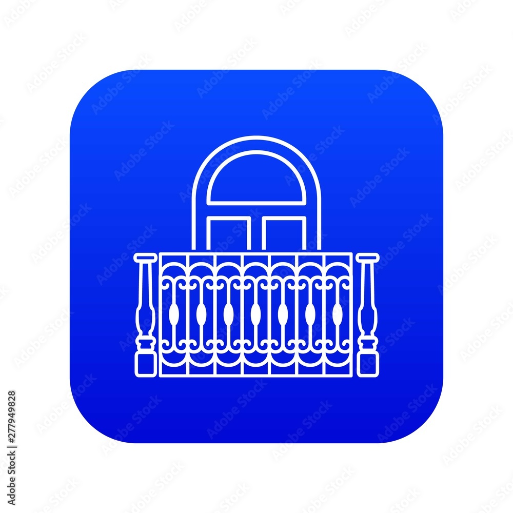 Poster design of balcony icon. simple illustration of design of balcony vector icon for web