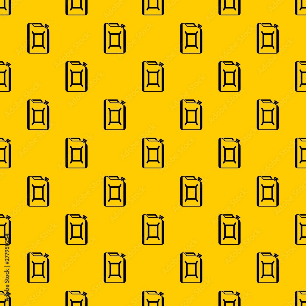 Poster flask for gasoline pattern seamless vector repeat geometric yellow for any design