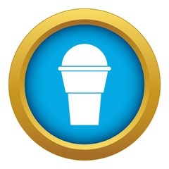 Ice Cream icon blue vector isolated on white background for any design