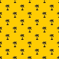 Palm pattern seamless vector repeat geometric yellow for any design