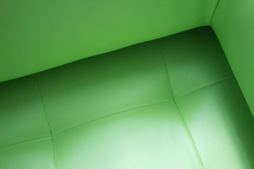 leather surface of sofa of chlorine color