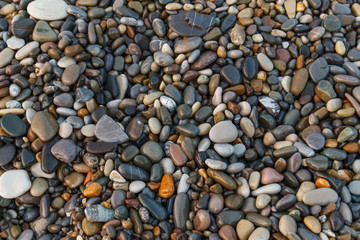 Abstract background with stones. Pebbles, coast. Abstract background with stones.