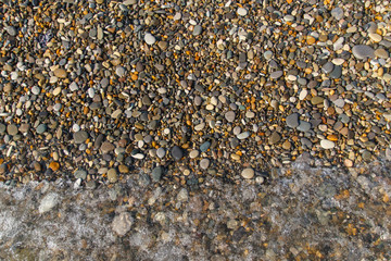 Abstract background with stones. Pebbles, coast. Abstract background with stones.