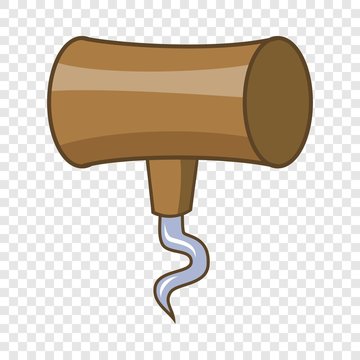 Corkscrew icon. Cartoon illustration of corkscrew vector icon for web design